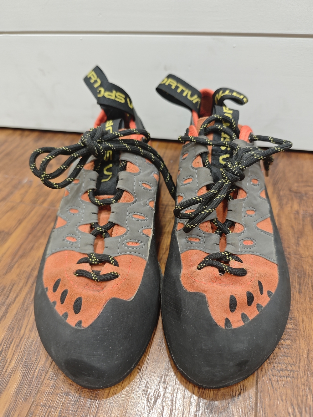 La Sportiva Style Red-Orange & Gray Climbing Shoes